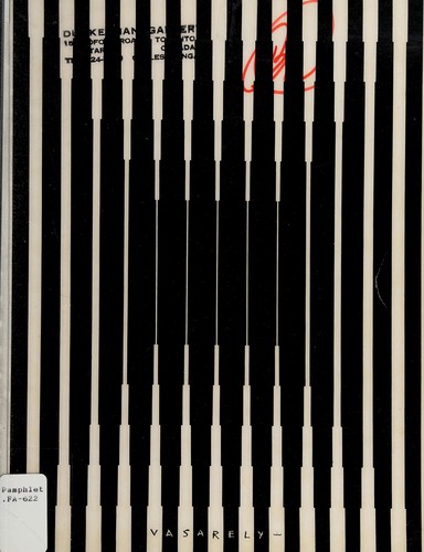 Cover for Exhibition of Recent Paintings by Vasarely
