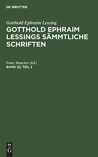 Cover for Gotthold Ephraim Lessings Sämmtliche Schriften
