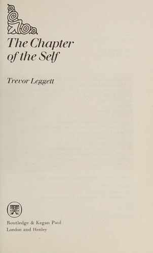 Cover for The chapter of the self