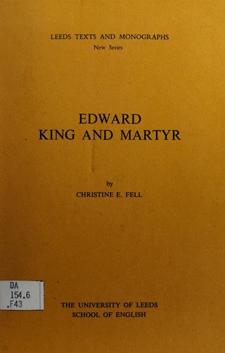 Cover for Edward, king and martyr