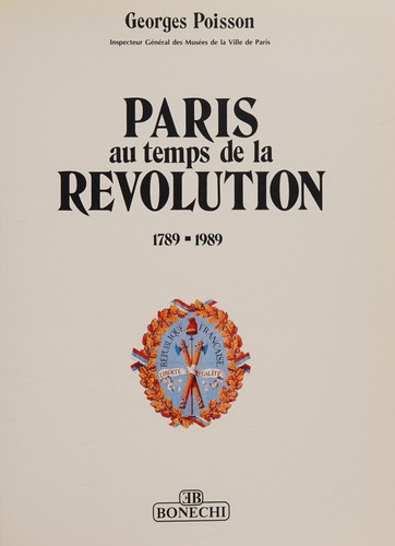 Cover for Paris au temps de la Révolution, 1789-1989