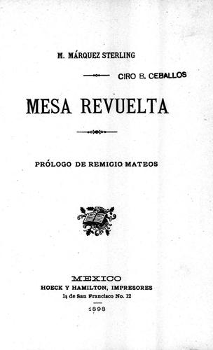 Cover for Mesa revuelta