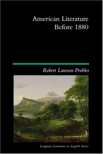 Cover for American Literature Before 1880.