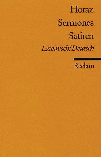 Cover for Sermones / Satiren. Zweispachige Ausgabe