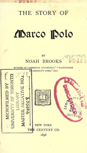 Cover for The story of Marco Polo