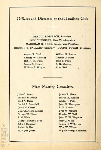 Cover for Program