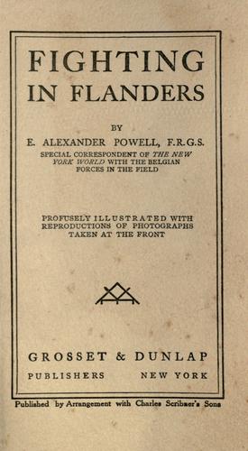 Cover for Fighting in Flanders