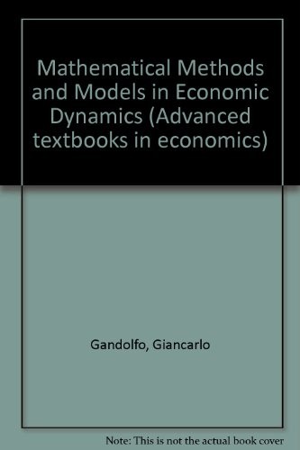 Cover for Mathematical Methods and Models in Economic Dynamics