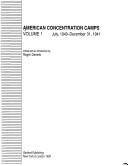 Cover for American concentration camps