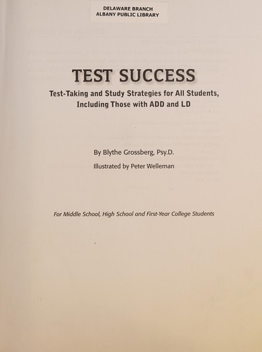 Cover for Test success