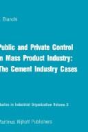 Cover for Public and Private Control in Mass Product Industry