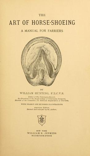 Cover for The art of horse-shoeing