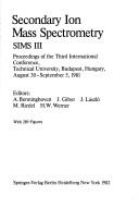 Cover for Secondary ion mass spectrometry, SIMS-III
