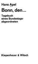 Cover for Bonn, den...