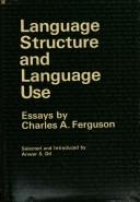Cover for Language structure and language use