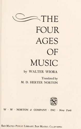 Cover for The four ages of music
