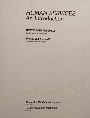 Cover for Human services
