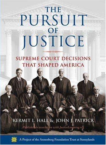 Cover for The Pursuit of Justice