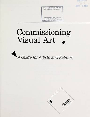 Cover for Commissioning visual art