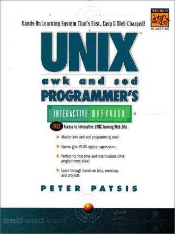 Cover for Unix awk and sed programmer's interactive workbook