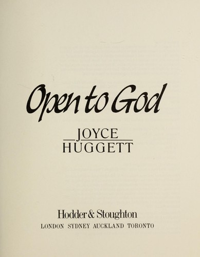 Cover for Open to God