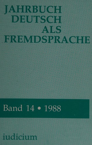 Cover for Jahrbuch Deutsch als Fremdsprache