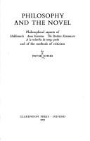 Cover for Philosophy and the novel