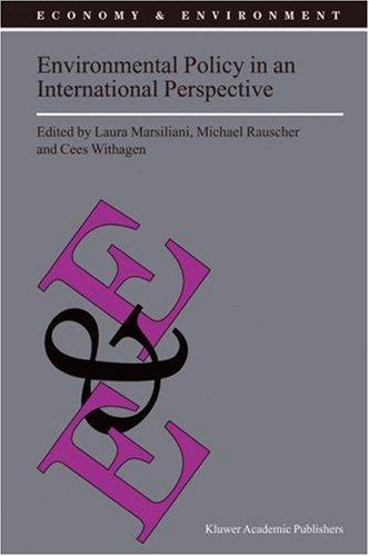 Cover for Environmental Policy in an International Perspective (Economy & Environment)