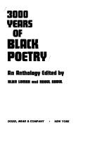 Cover for Three Thousand Years of Black Poetry