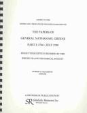Cover for Papers of General Nathanael Greene