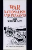 Cover for War, Nationalism and Peasants