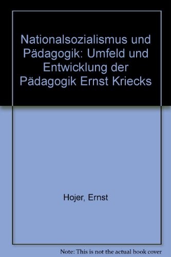 Cover for Nationalsozialismus und Pädagogik