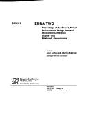 Cover for Environmental Design Research Association (Community development series ; v. 21)