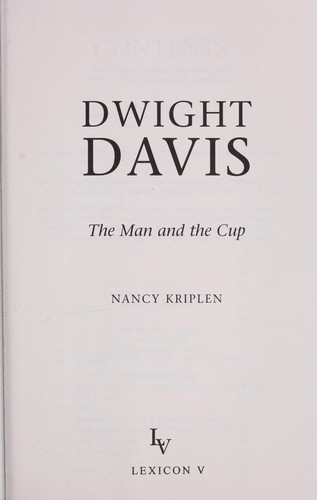 Cover for Dwight Davis
