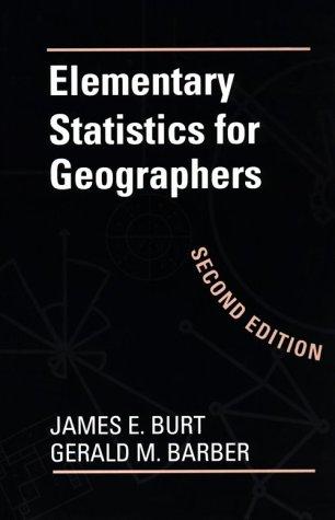Cover for Elementary statistics for geographers.