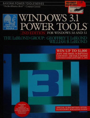 Cover for Windows 3.1 Power Tools - 2nd Ed w/disk for Windows 3.0 and 3.1