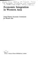 Cover for Economic co-operation in Western Asia