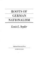 Cover for Roots of German nationalism