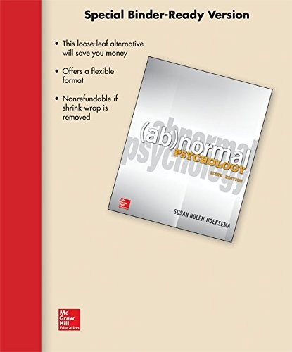 Cover for Loose Leaf for Abnormal Psychology