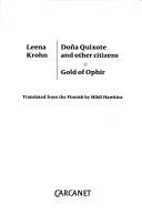 Cover for Doña Quixote and other citizens ; Gold of Ophir