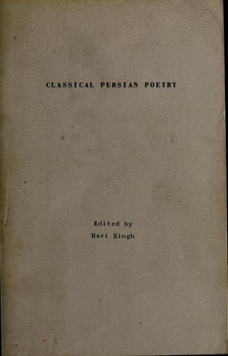 Cover for Classical Persian poetry