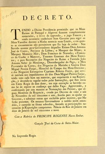 Cover for Decreto