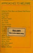 Cover for Approaches to welfare
