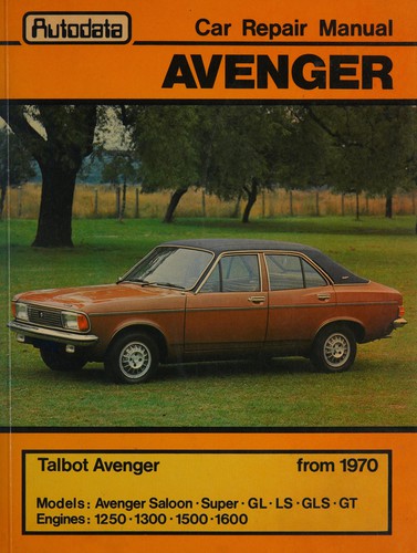 Cover for AVENGER CAR REPAIR MANUAL.
