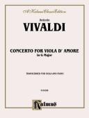 Cover for Concerto for Viola D'amore (Kalmus Edition)