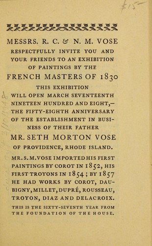 Cover for French masters of 1830