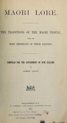 Cover for Maori lore