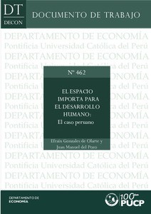 Cover for El espacio importa para el desarrollo humano