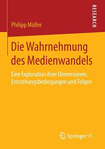 Cover for Die Wahrnehmung des Medienwandels