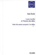 Cover for Louis Lavelle et l'histoire des idées